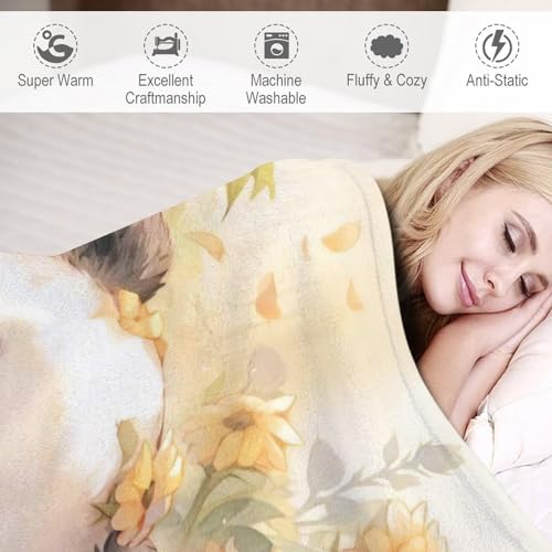 Jeté flannel panda confortable et plaid couverture chaud durable pour sofa