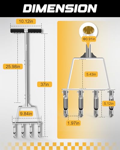Herramienta manual para airear césped RETRUE miniatura 2