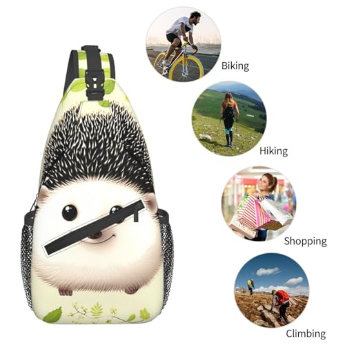 Mochila Cross Chest Sling para Hombre y Mujer Negra miniatura 6