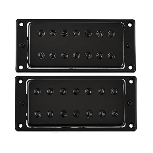 Kmise Humbucker Double Coil Pickups Bridge and Neck Set for 7 String Electric Guitar Parts Black