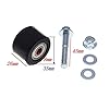 Namvo 2 pièces Moto 8mm chaîne Rouleau tendeur Guide de Roue avec Boulon adapté pour YFZ 350 Banshee Moteur-Noir #1