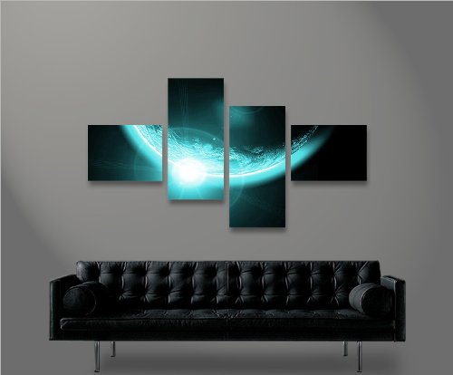 Imagen Sobre Lienzo, Space, universo, de impresión, 4 piezas)