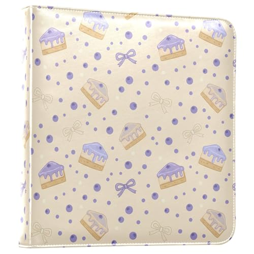 Waassud Blueberry Cakes Album photo 10 x 15 cm, 12 x 17 cm, 15 x 20 cm, autocollant à 3 anneaux pour anniversaire de mariage