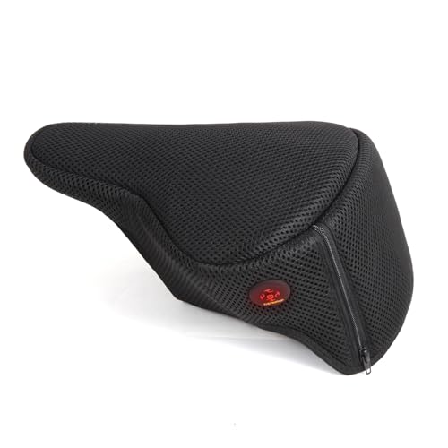 Thermrup Verwarmbare fietszadelhoes van afstandsweefsel, USB, met powerbanktas en regenhoes