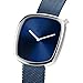 BERING 18034-307 Reloj de cuarzo para mujer con caja de acero inoxidable plateado de 34 mm y esfera azul Imagen de BERING 18034-307 Reloj de cuarzo para mujer con caja de acero inoxidable plateado de 34 mm y esfera azul