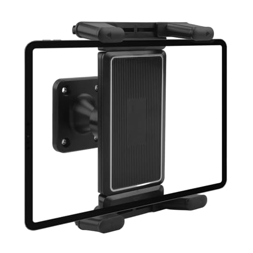 Tablet Wall Mount Aluminum iPad Wall Mount 360 Rotation Adjustable Holder Universal Car Front CD Slot Player Tablet Stand for iPad Mini Air Pro iPhone Samsung Galaxy Kindle Fire HD Tab Lenovo Huawei