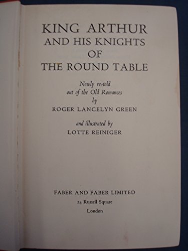 King Arthur and His Knights of the Round Table 057106129X Book Cover
