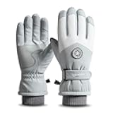 JJZS Winter Ski Snow Gloves for Men, Women, Youth | Touchscreen & Waterproof Cold Weather Hand Warming Gloves Winter Work Gloves