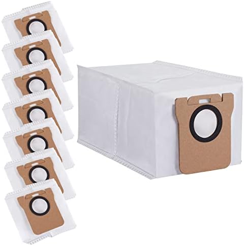 8 Pack Dust Bag for Dreametech 10s Ultra L10s Plus L10 L20 Robot Vacuum Self-Emptying Base, Capacity Auto-Seal Replacement Accessories Set, 3L, Large, L