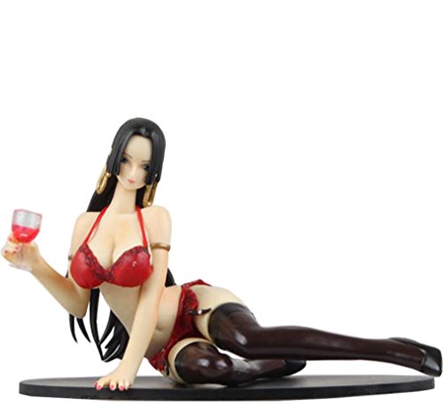 Kibby One Piece Boa Hancock Action Figure Black/Red 11cm (Red)