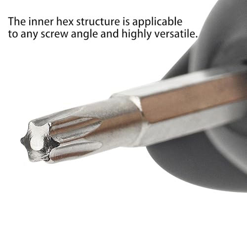 Golf Driver Wrench,Hex Key Club Angle Adjuster with Ergonomic Handle,High-Hardness S2 Material Golf Driver Torque Wrench,Multi-Functional Tool for Driver Head & Shaft Adjustments Repair Kit,Black
