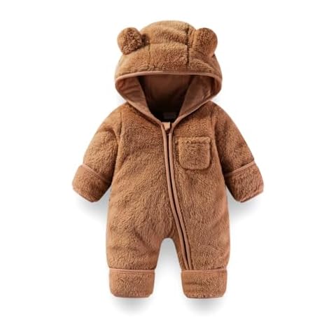 Fairy Baby Newborn Bear Snowsuit with Mittens Cover