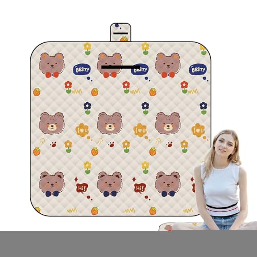 Grande coperta da picnic | Tappetino da picnic all'aperto – a prova di sabbia 150 x 198 cm tappetino da gioco adorabile motivo animale per viaggi, festival, escursionismo, stadio, soggiorno animali