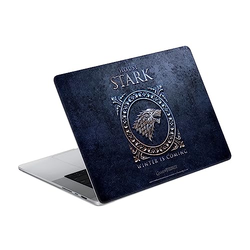 Cadeau autocollant MacBook Pro 16 A2485 Game of Thrones Stark vinyle pour fan