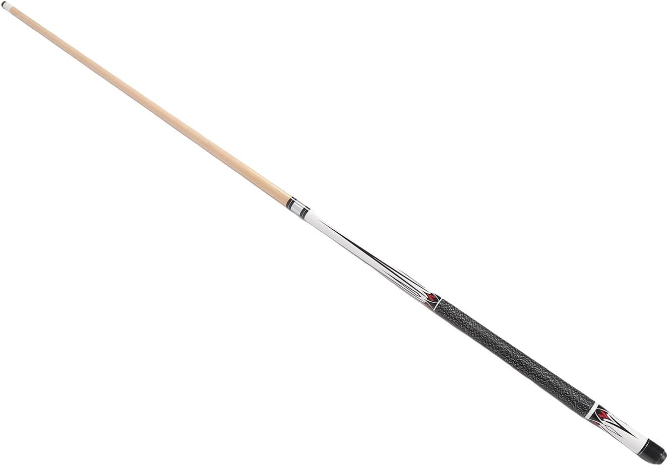 Keenso Pool Stick Stick 13 Mm Wooden on Board 1/2 Billiards Suggestion for High Precision Training, Cool Appearance for Casual Players