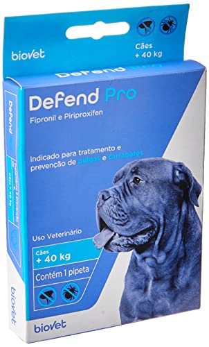 Antipulgas e Carrapatos Defend Pro para Cães acima 40 kg Biovet – 1 pipeta