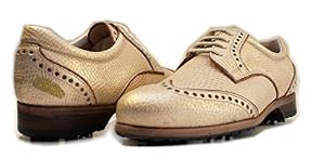 Henry & Magda Premium Damen Golfschuh | Softspikes Ledersohle (CHAMP) | Wasserdicht | Sommer 2017 Kollektion, - Derby Golden Sand - Größe: 37.5 EU Henry & Magda Premium Damen Golfschuh | Softspikes Ledersohle (CHAMP) | Wasserdicht | Sommer 2017 Kollektion, - Derby Golden Sand - Größe: 37.5 EU