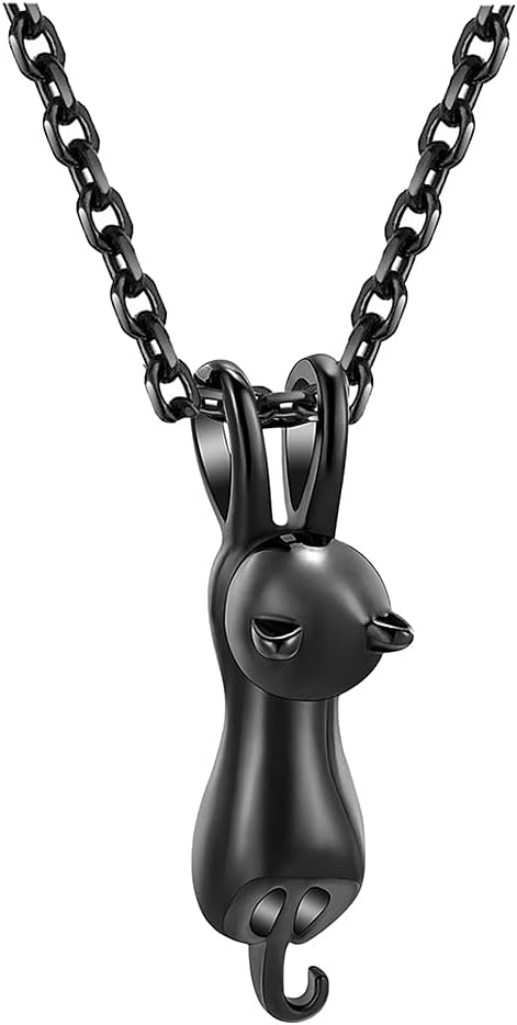 Cute Cat Urn Necklace for Ashes for Pet Love Animal Cat Cremation Ash Memorial Keepsake Pendant Necklaces