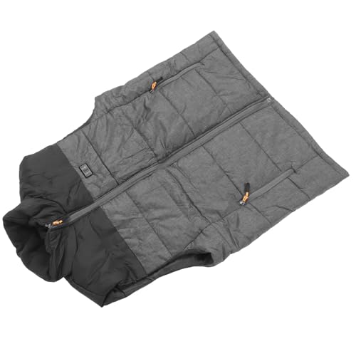 Ycauty Chaleco Eléctrico Calentado Ligero Impermeable USB Recargable 11 Zonas de Calefacción para Actividades Al Aire de Invierno (2XL)