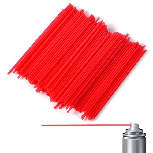 200pcs Red Spray Can Nozzle Extension Tubes, 4.72in