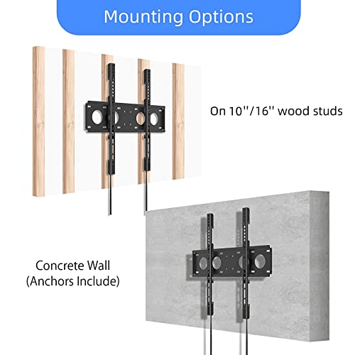 Height Adjustable TV Wall Mount, Bracket for Most 26-60 inch LED, LCD Monitor and Plasma TVs, Holds up to 99lbs, Max VESA 400x400mm by XINLEI (MFA3)