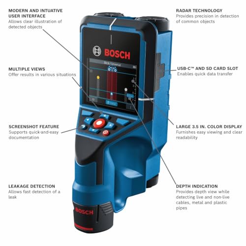 Image of BOSCH D-TECT200C 12V Max Wall and Floor Scanner