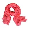 Chloe & Lex Insect Shield Technology Lightweight Scarf - Insect Repellent Clothing for Women, Coral, 38" x 70"