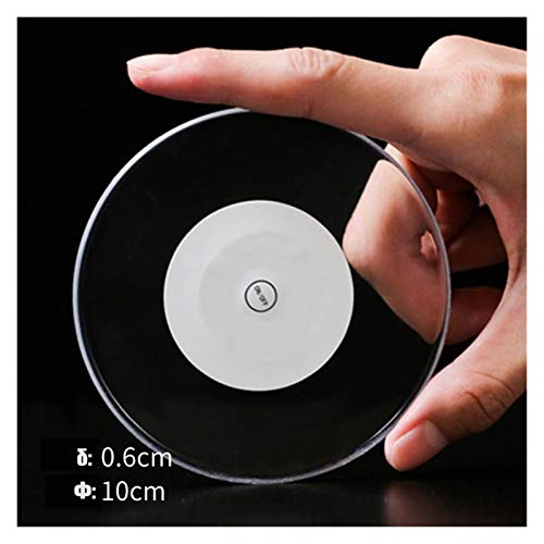 Led di vetro del bicchiere di vino portastremats trasparenti per la base di cocktail di plastica della tabella Base luminosa della luce luminosa della tazza luminosa del fianco del latte del latte del