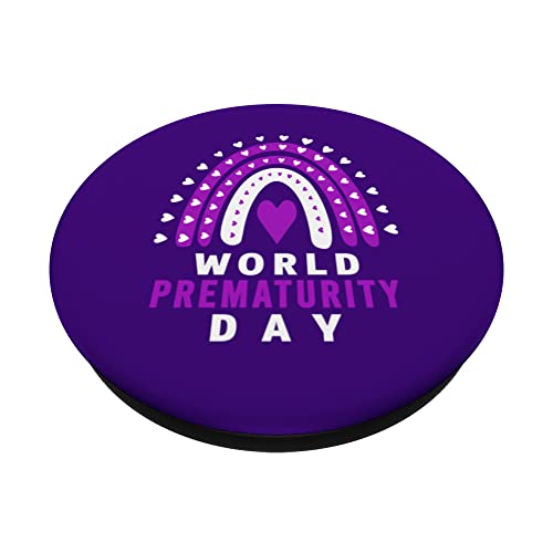 World Prematurity Day Shirt - World Prematurity Day PopSockets Swappable PopGrip, Black - Image 2