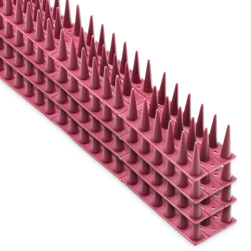 Sillar Pinchos Antipalomas de Goma 4 Metros – Repelente de Aves para Balcón, Alféizar y Jardín – Protección contra Palomas, Gorriones y Gatos – Marrón, Flexibles y Resistentes al Clima