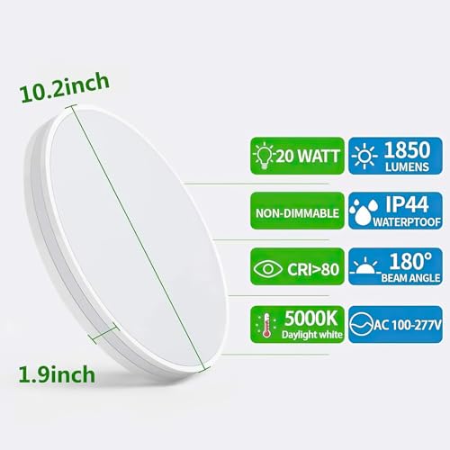 Mejores precios y opiniones de Plafones LED para baño resistente al agua que puedes comprar esta semana. 2 Imagen adicional