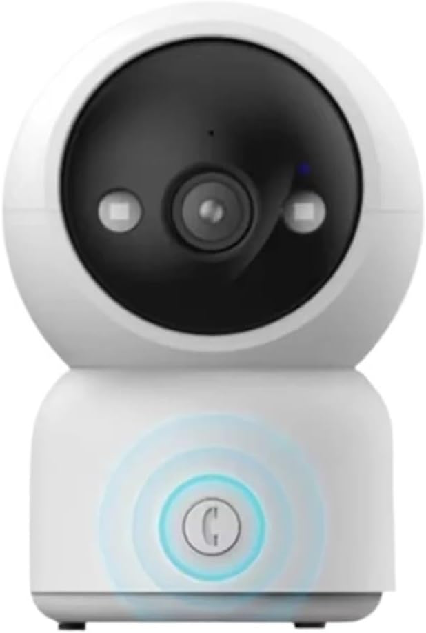 5MP APP One-Click Call WiFi IP Camera Pet & Baby Monitor Surveillance Auto Tracking 360° Pan & Tilt Two-Way Audio(US Plug,5MP WiFi No Card)