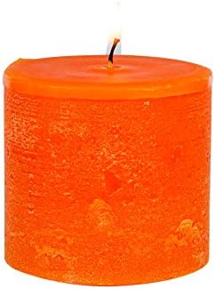 WAX LYRICAL Scented Pillar Candle Meditteranean Orange. Burn Time Approx 60 Hours