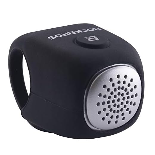 ROCKBROS Electra Bike Bell 90dB Electric Cycling Bells Horn Loud Bicycle Horns Water-Resistant 3 Sound Modes Bike Bells Black