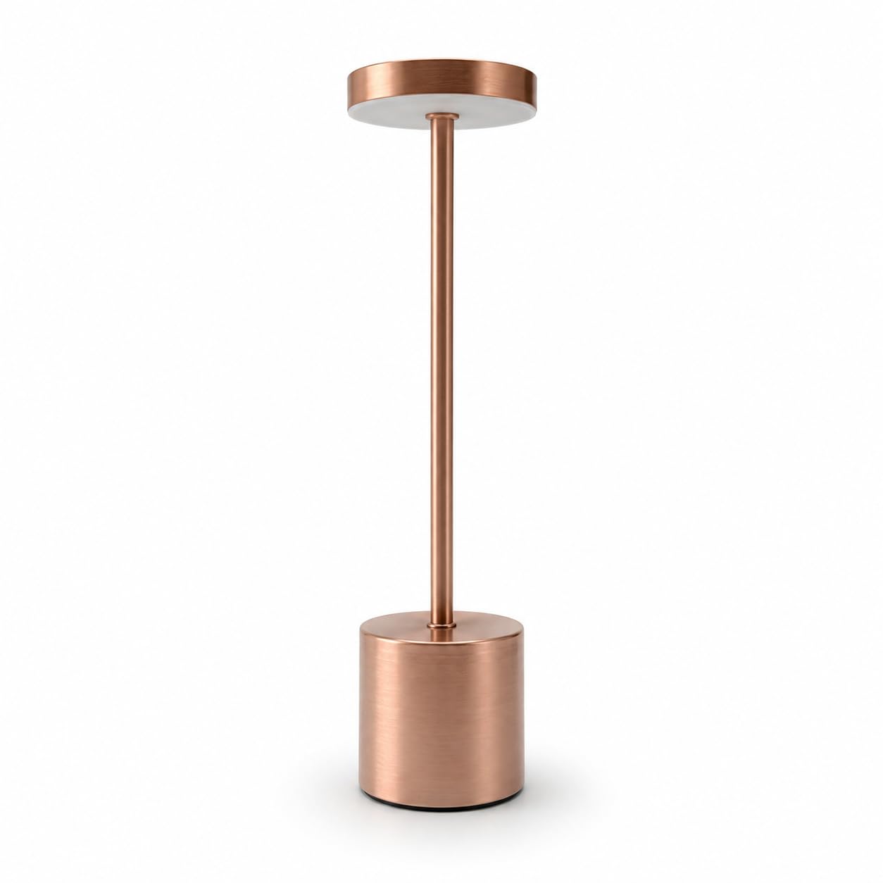 Aura & Hues Rechargeable LED Table Lamp | Touch Control Cordless Desk Lamp | 3 Color Dimmable Metal Night Lamp | USB Rechargeable Modern Bedside Lamp for Home, Office, Restaurant & Café (Rose Gold)-image-26