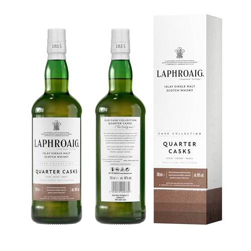 Laphroaig Quarter Cask | Islay Single Malt Scotch Whisky | mit Geschenkverpackung | in Quarter Casks gereift | 48% Vol | 700ml Einzelflasche