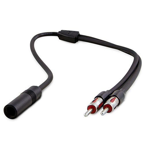 Adaptador de Universe y antena de conector DIN ISO hembra a 2u00a0adaptador Splitter Distribución de cable para antena de coche negro