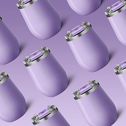 Brümate Uncork'd Xl Müv - 100% Leak-Proof 14Oz Insulated Wine Tumbler With Lid - Vacuum Insulated Stainless Steel Wine Glass - Perfect For Travel & Outdoors (Violet) #TOP2