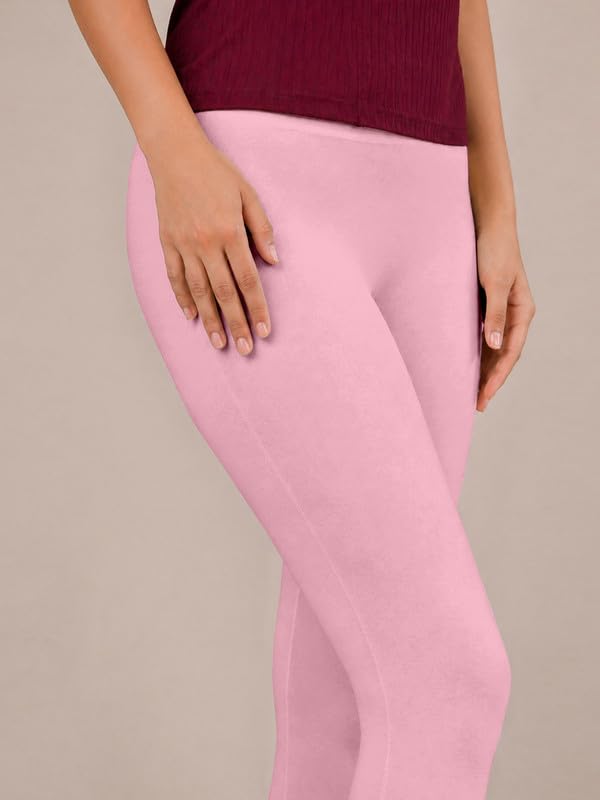 Image of TRENDMALLS Women's Microfiber Elastane Stretch Soft Churidar Length Leggings with Ultrasoft Waistband