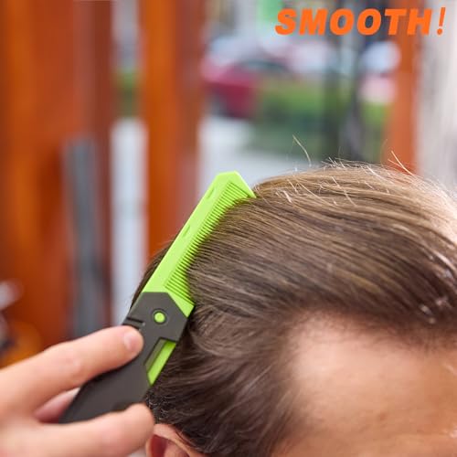 Peine plegable 2 en 1 portátil para cabello verde miniatura 5