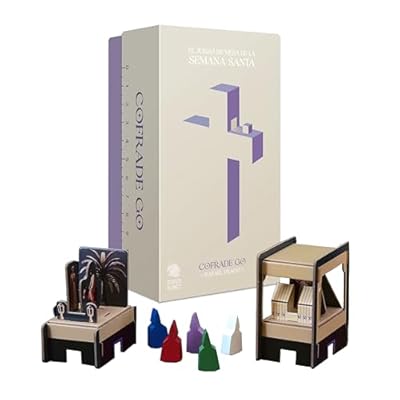 Cofrade Go - El Juego de Mesa de la Semana Santa, Regalo para Amantes de Las procesiones, hermandades y cofradías. Figuras Pasos/Tronos de Cristo, Virgen Palio y Nazarenos en Miniatura | Ya disponible en tu tienda friki favorita! En mundofriki.es!