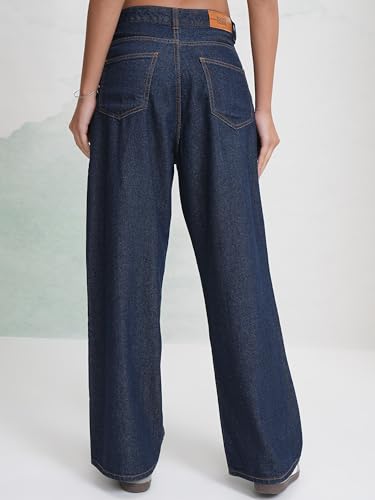 Image of Tokyo Talkies Women's Wide Leg Flared Jeans| Mid-Rise| Jeans Pant