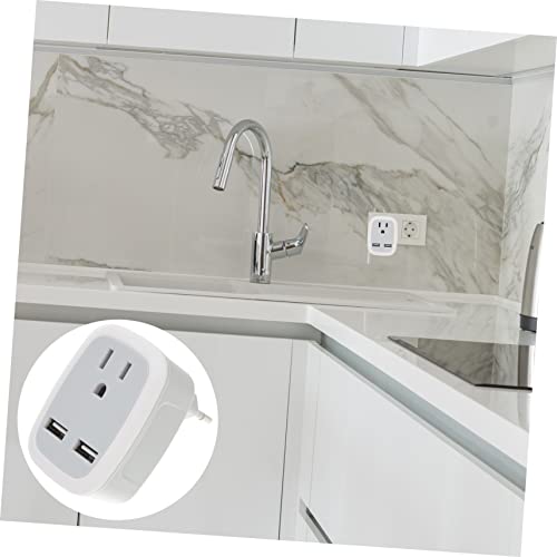 CAXUSD 2Pcs Adaptador Europa Plugue De Viagem Europeu Adaptador De Viagem Europeu Adaptadores De Plu