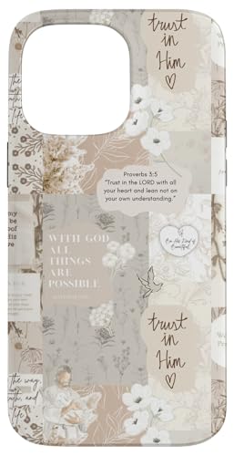 Floral Christian Bible Verse Religious Inspirational Faith Case for iPhone