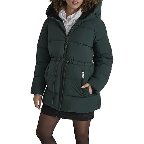 DKNY Women's Anorak-Waist Hooded Puffer2