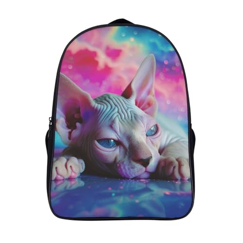 Sac à dos enfants chat sans poil le cadeau d'anniversaire original pour la rentrée