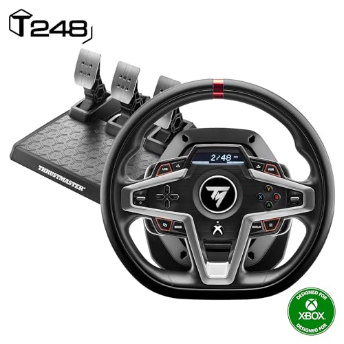 T248 Volante da Corsa & Pedali Magnetici – Force Feedback Ibrido da 3,1 Nm – Display Dashboard Interattivo – Per Xbox Series X|S, Xbox One e PC – Licenza Ufficiale - Controller - Immagine 1