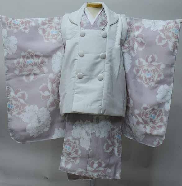 七五三 三歳 女児 被布着物セット 6点セット KOHARU くすみピンク