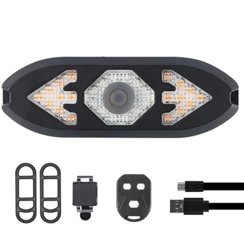 Lanterna Traseira Bike Com Seta e Controle Remoto