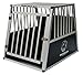 DOGHEAD Hundetransportbox Ecoline, Single 65x85x69 cm, Schwarz, Aluminium, Beidseitig Abgeschrägt 75°, Nicht für Kombis geeignet